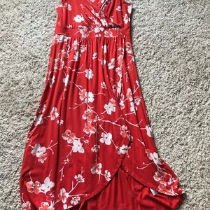 Maxi Lands End flower wrap skirt